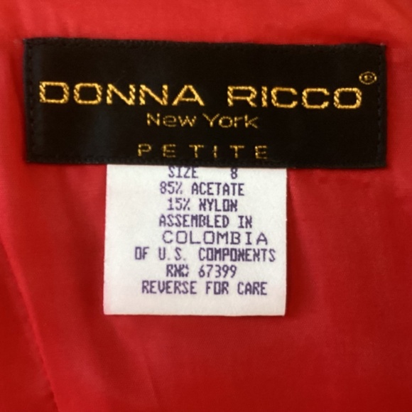 **NWT** Donna Rico Evening Dress with removable Bolero Jacket - Size 8P - Picture 11 of 11